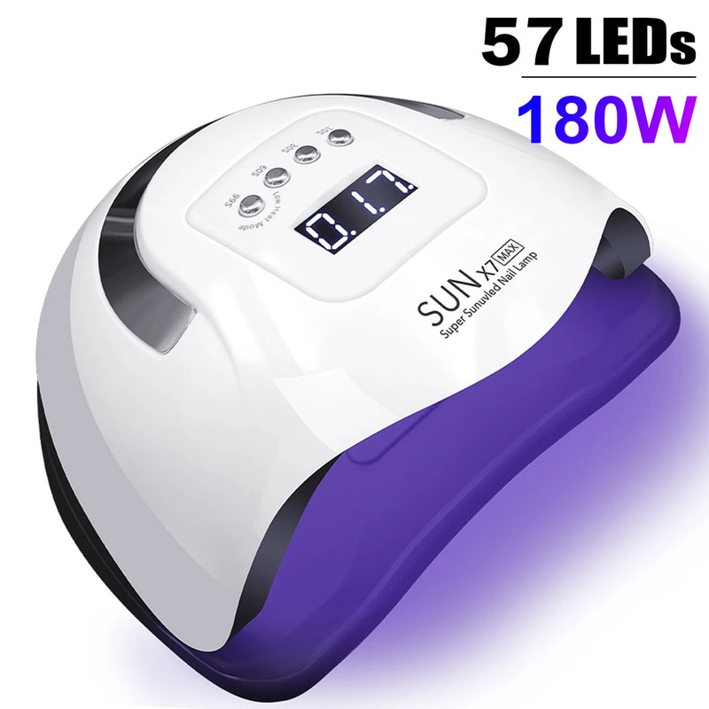 X19 max uv led lâmpada de secagem de unhas profissional uv secador de arte do prego luz para unhas de gel 72 contas cura rápida gel polonês lâmpada